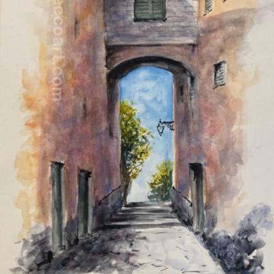 2025 Santuario M.Gazzo (GE) En Plein Air - scorcio (Collezione privata)