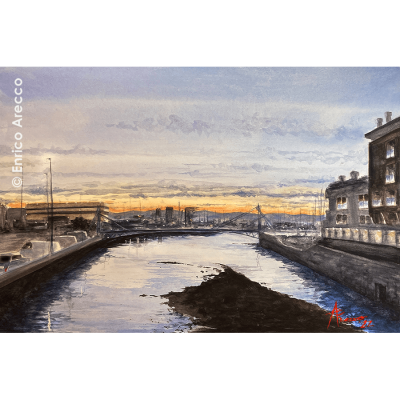 Tramonto alla Marina di Sestri Ponente